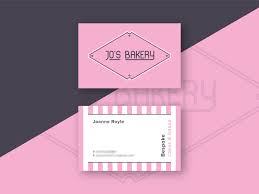 Cupcake bakery pink cute elegant modern business card. Jo S Bakery Business Card Business Card Design Inspiration