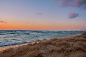 Lake Michigan Sunset Print Great Lakes Photography Beach Etsy Lake Photography Michigan Photography Landscape Photography