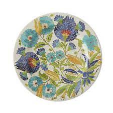 Refresh your outdoor dining look with melamine plates, bowls and serveware. Iznik Tile Outdoor Melamine Dinner Plates Blue Green Floral Williams Sonoma