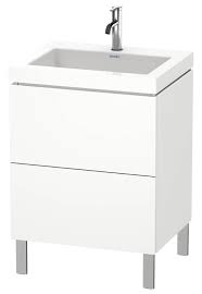 Likewise, the height of mirrors should be based on your own height. Duravit L Cube Floor Standing Vanity Unit With C Bonded Basin 698mm Height Lc6936o1818