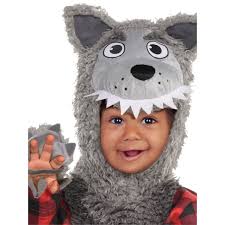 Wolf Animal Outfit Toddler 12-24 Months Jumpsuit Adorable Baby Wolf Costume 