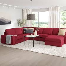Ikea Kivik Ecksofa 5 Sitzig Mit R Eacute Camiere Orrsta Rot In 2020 Rote Wohnzimmer Wohnzimmer Grau Recamiere