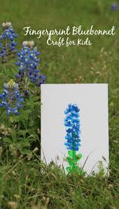 536x800 bluebonnet drawing how to draw a bluebonnet 1000 images about. Fingerprint Bluebonnet Craft For Kids