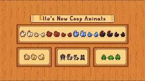 Elle S New Coop Animals Content Patcher At Stardew Valley Nexus Mods And Community Stardew Valley Stardew Valley Layout Stardew Valley Tips