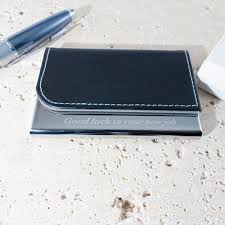 Buy metal business card holder and get the best deals at the lowest prices on ebay! Personalised Leather And Stainless Steel Business Card Holder Asprey Clarke