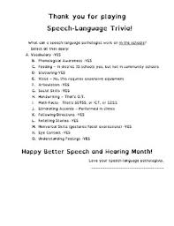 Aug 18, 2021 · a comprehensive database of more than 10 ict system quizzes online, test your knowledge with ict system quiz questions. Better Speech And Hearing Month Trivia By Speechologist Tpt
