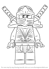Learn How To Draw Green Ninja From Ninjago Ninjago Step By Step Drawing Tutorials Lego Coloring Pages Ninjago Coloring Pages Painted Rocks Kids