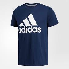 Adidas Badge Of Sport Big And Tall Classic Tee Blue Adidas Us