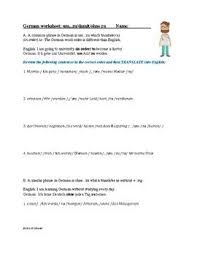 Maybe you would like to learn more about one of these? This 2 Page German Worksheet Includes The Constructions Um Zu Damit Ohne Zu Includes An Example Sentence I Sentence Examples English Sentences Word Order