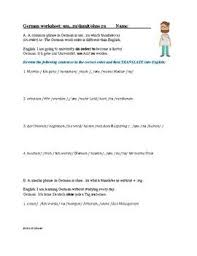 For example, word order could also be the order the verbs that pile up at the end in a. This 2 Page German Worksheet Includes The Constructions Um Zu Damit Ohne Zu Includes An Example Sentence I Sentence Examples English Sentences Word Order