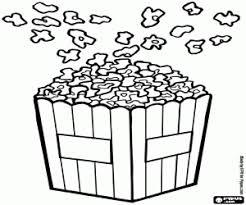 Pipoca Para Colorir E Imprimir