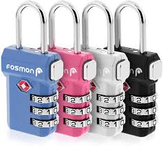 Turn it 90 degrees in either direction. Amazon Com Fosmon Tsa Approved Luggage Locks 4 Pack Open Alert Indicator 3 Digit Combination Padlock Codes With Alloy Body And Release Button For Travel Bag Suit Case And Luggage Blue