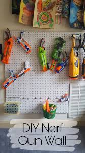 So how can you control the plastic gun population in your household? Diy Nerf Gun Pegboard Wall