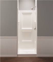 Durawall Fiberglass Shower Wall Kit 3 Pieces 3 Shelves White 32 X 32 In Fiberglass Shower Shower Wall Kits Fiberglass Shower Stalls