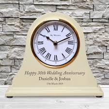 Pearls are the official traditional gift of the 30th anniversary milestone. Personalized 30th Pearl Wedding Anniversary Mantel Clock 30 Years Gift Idea 640265370717 Ebay