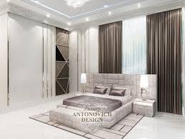 Instead, focus on simple decorating ideas and embrace darker tones. Modern Bedroom With Study Luxury Antonovich Design