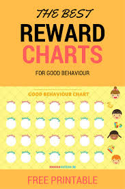 Free Printable Good Behaviour Chart For Kids Print Off And
