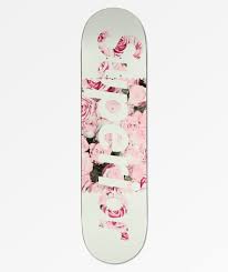 Girly sugar skull and cute pink floral roses skateboard. Superior Floral Pink 8 0 Skateboard Deck Zumiez