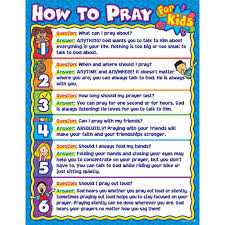 How To Pray For Kids Chart Bible Study For Kids Bible For Kids Bible Lessons For Kids