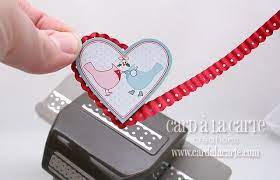 Alternatively you can also use yarn. Cardalacarte Com Cards Handmade Card Embellishments Paper Punch Ideas