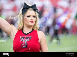 September 17, 2016: Texas Tech cheerleader Paxton Barber gets the crowd  pumped before the game between Louisiana Tech and Texas Tech at Jones AT&T  Stadium in Lubbock, Tx. (Photo by Jacob Snow/Icon