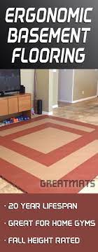 Home Gym Floor Tile Aerobic Staylock Orange Peel Basement Flooring Options Basement Flooring Flooring Options