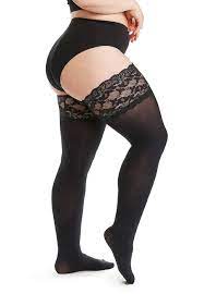 All Woman Lace Hold Ups - The Big Tights Company