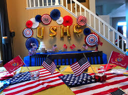 Marine Corps Party Decor Deployment Party Boot Camp Graduation Party Military Party