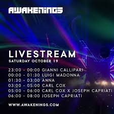 Make sure to go during ade awakenings specials in the if you're in amsterdam around june 15th instead, should go to mystic garden festival 2019 in. Joseph Capriati Invites X Awakenings Ade 2019 Technols By Techno Live Sets