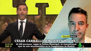 César Carballo alarma en 'La Sexta Noche' con su aviso de lo que va a  ocurrir en tres semanas