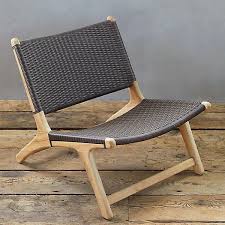 All Weather Wicker Teak Armless Chair Terrain Lounge Chair Outdoor Teak Lounge Chair Cheap Outdoor Furniture