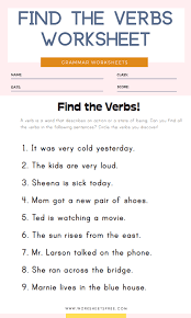 Maybe you would like to learn more about one of these? First Grade Verb Worksheets English Worksheets Worksheets Free