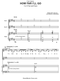 Newest releases here 1st · official artist approved How Far I Ll Go Sheet Music From Moana Sheetmusic Free Com