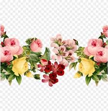 Flower, beautiful flower borders, pink and yellow floral border, border, watercolor painting png. Reen Flower Border Png 9609105 Sciencemadesimpleinfo Vintage Floral Floral Border Png Image With Transparent Background Toppng