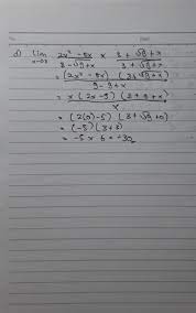 The power rule for differentiation states that if. Nilai Lim 2x2 5x 3 9 X X Mendekati 0 Brainly Co Id