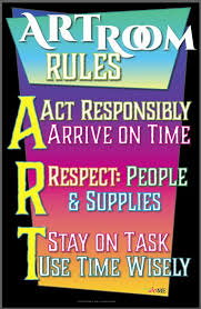 Art Room Rules Printable Sign