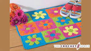 Maybe you would like to learn more about one of these? Crochet Flower Power Rug Free Crochet Pattern The Crochet Space