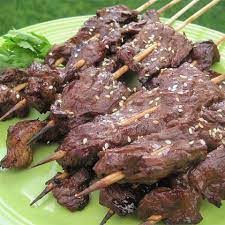 Asian Beef Skewers Recipe Asian Beef Teriyaki Beef Beef