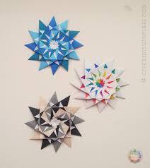 Origami 12 Pointed Star Origami Sterne Basteln Weihnachten Und Basteln
