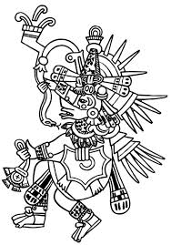 The Aztec Sun Stone Coloring Pages Bulk Color Aztec Art Aztec Empire Aztec Symbols