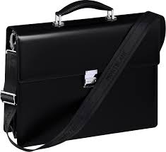 Montblanc Meisterstuck Double Gusset Briefcase Porte Documents En Cuir Produits En Cuir Porte Documents
