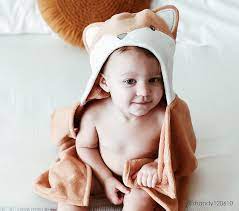 The fox baby bath wraps are made of 100% cotton with a smooth cotton velour exterior which is. Fox Baby Hooded Towel Pottery Barn Kids