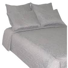 Couette/couvre lit matelassé 120g/m2 candice. Couvre Lit 230 X 250 Cm Gris Clair Homerokk
