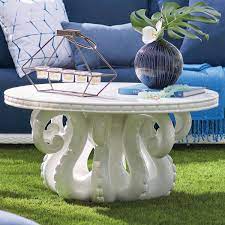 The most common octopus coffee table material is fabric. Octopus Coffee Table