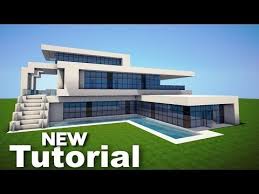 Minecraft How To Build A Modern House Best Mansion Tutorial 2016 Minecraft Modern House Blueprints Minecraft Modern Easy Minecraft Houses