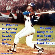 I don't want them to forget ruth, i just want them to remember me! David Shoup Hank Aaron Inspirational Quotes Daily Motivational Quotes