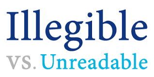 The word illegible uses 9 letters: Illegible Vs Unreadable What S The Difference Writing Explained