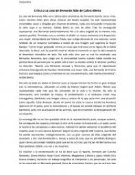 Cada acto tiene lugar en un tiempo distinto. Critica A La Casa De Bernarda Alba De Calixto Bieito Resenas Koldnkd