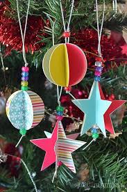 Star And Circle Paper Christmas Decorations Free Printable Paper Christmas Decorations Paper Christmas Ornaments Christmas Ornaments To Make