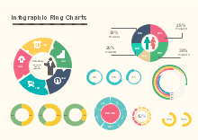 Infographic Ring Charts Infographic Chart Design Chart